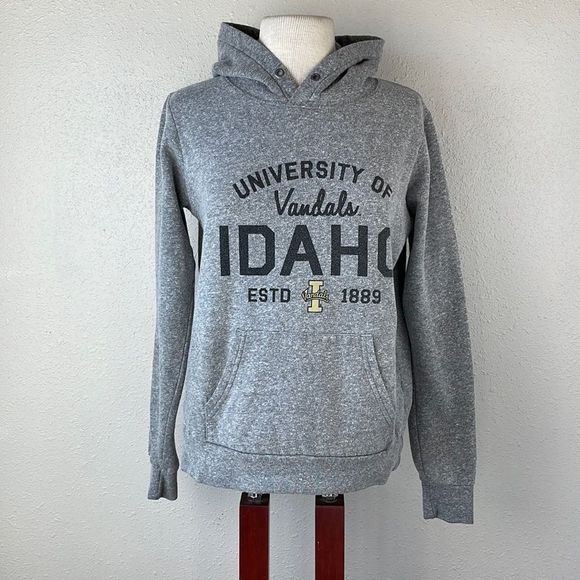 Triblend Sweats Tops - Vintage University of Idaho Gray Hoodie Size M